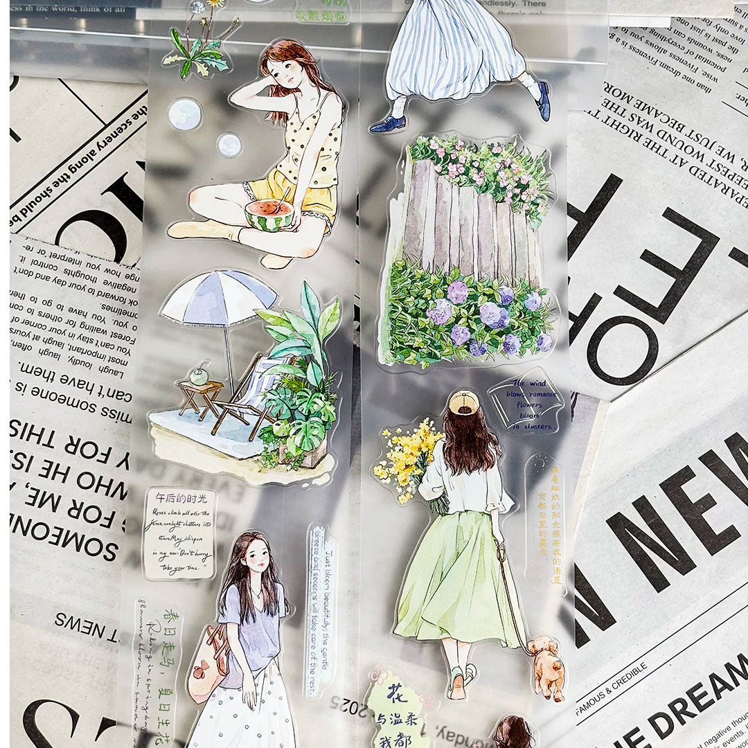 "Summer Solstice" Pre-cut Character Matte Tape (C577)