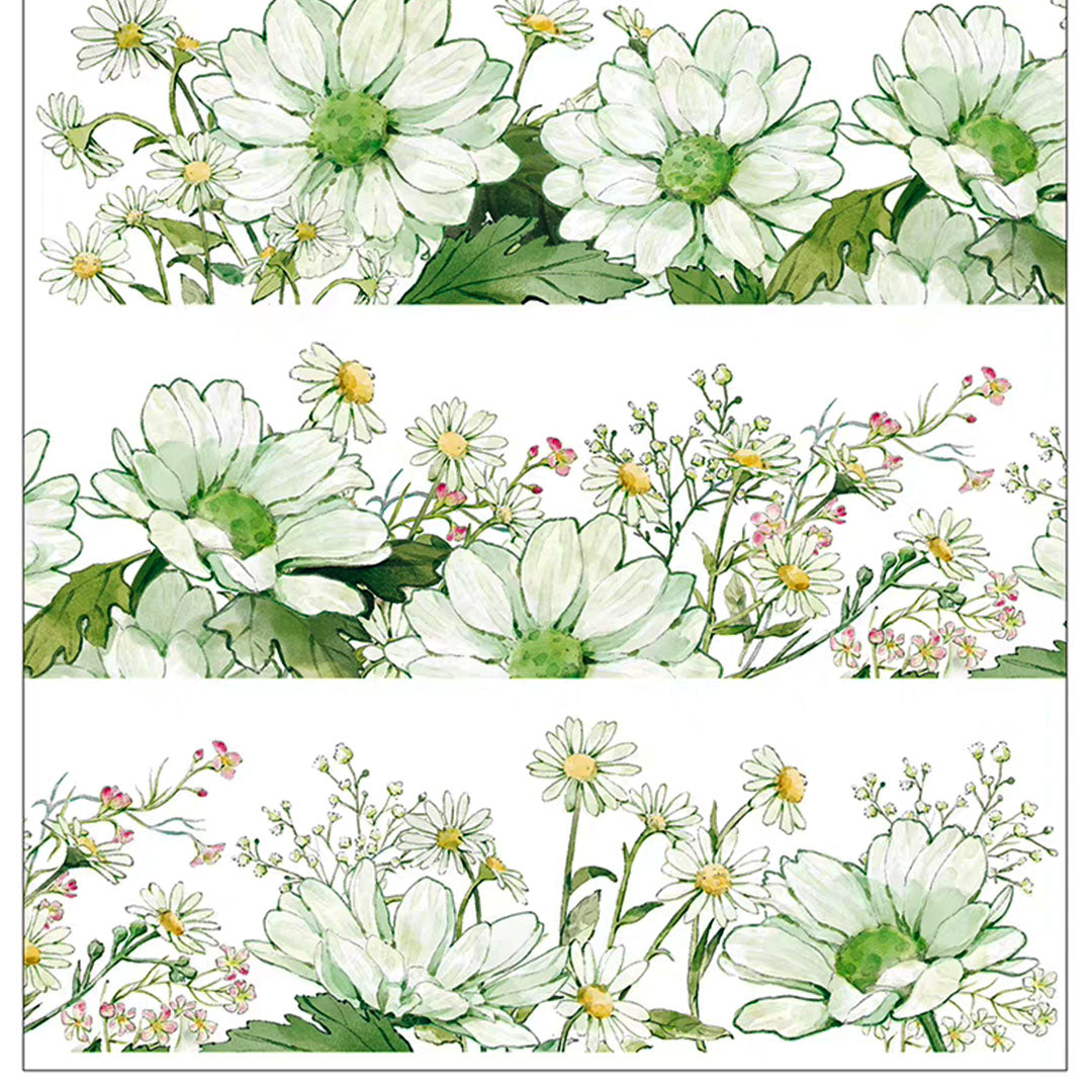 Green daisy PET tape (F556)