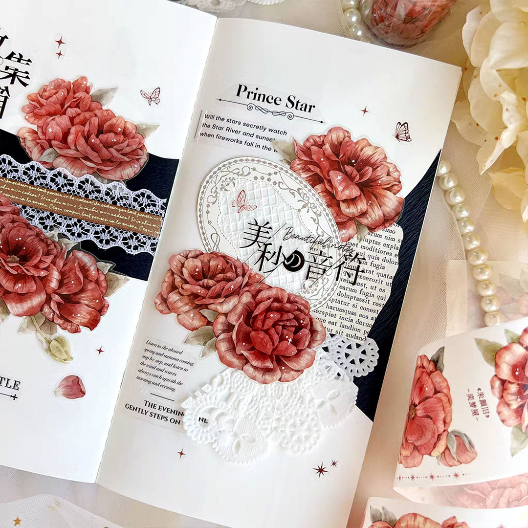 Retro red PET tape (F557)