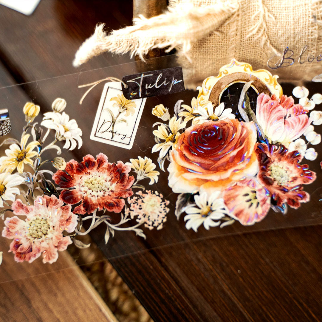 Warm blossoms PET tape (F570)