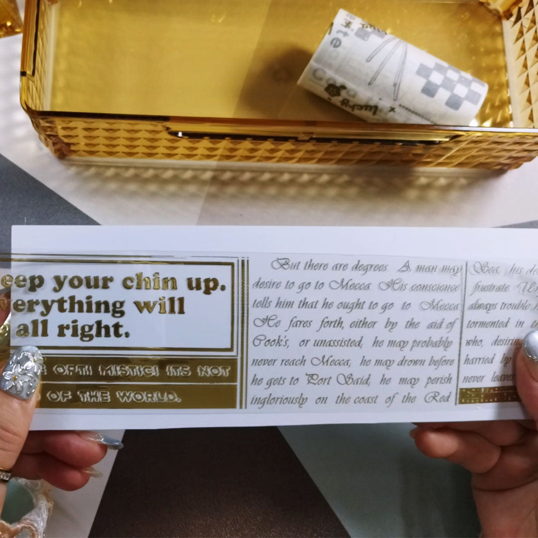 Various English PET tape (W517)