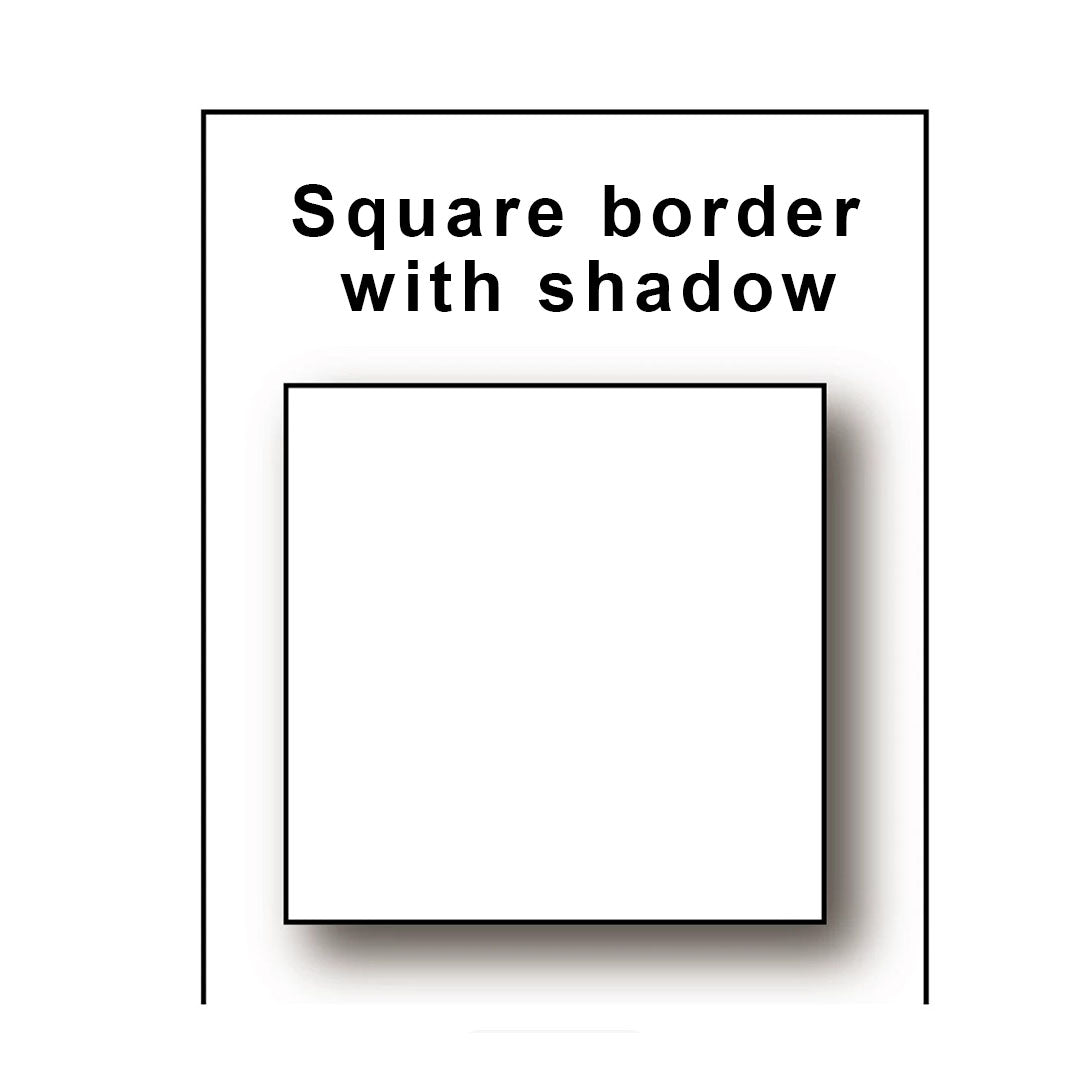Square border with Shadow washi tapes (B541)