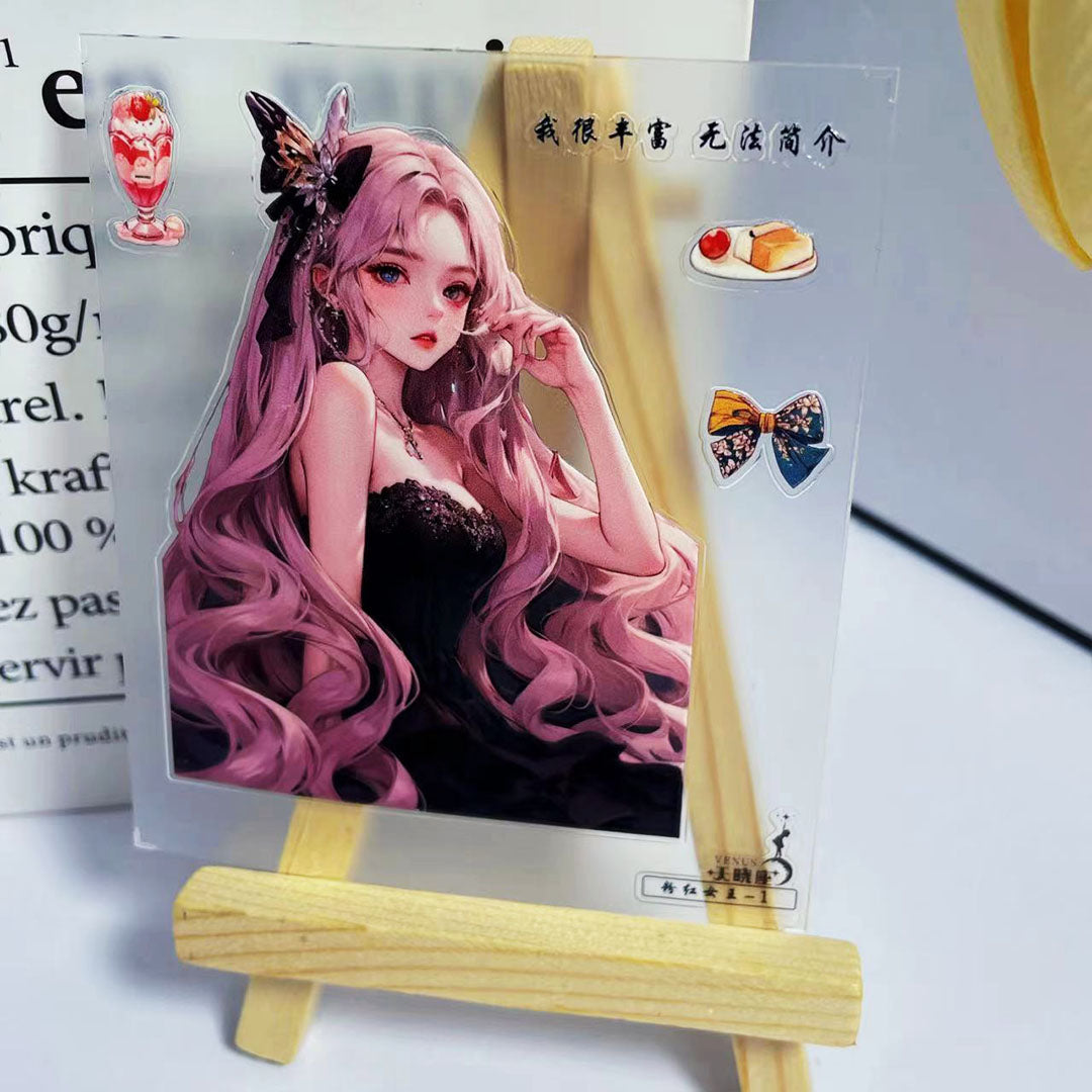 3D stickers set- Pink queen (C516)