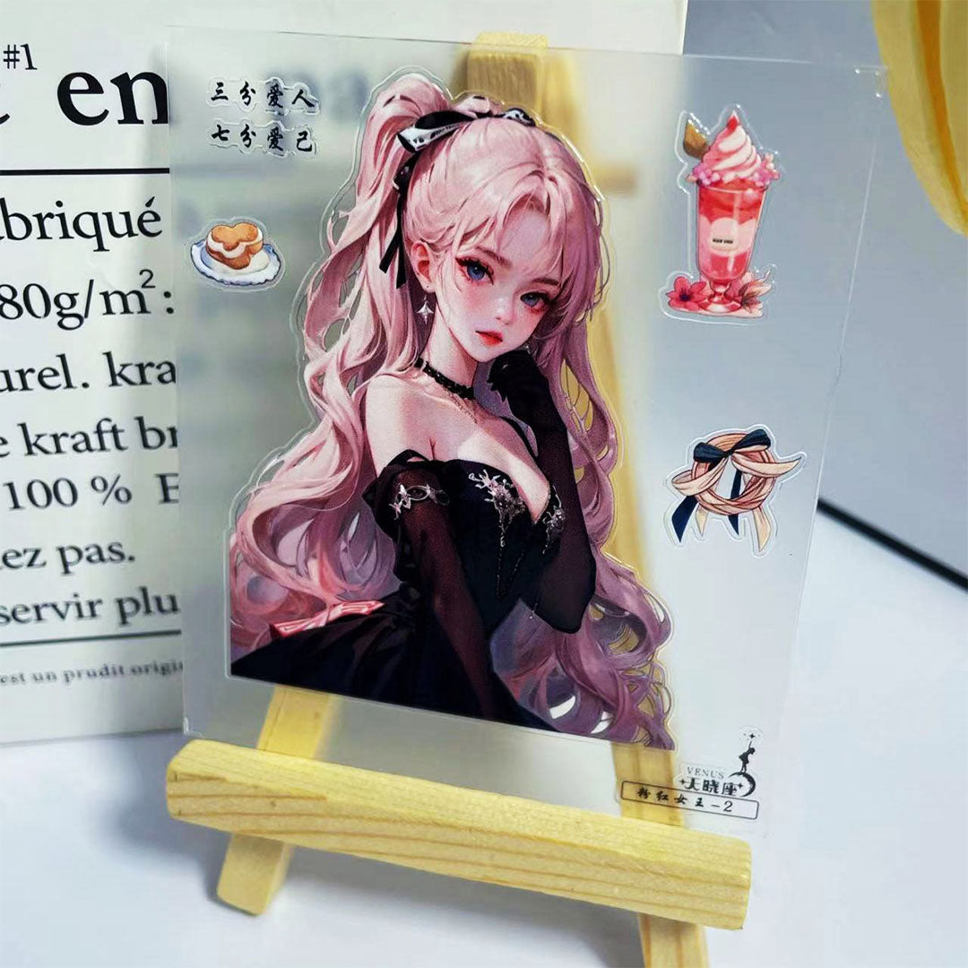3D stickers set- Pink queen (C516)