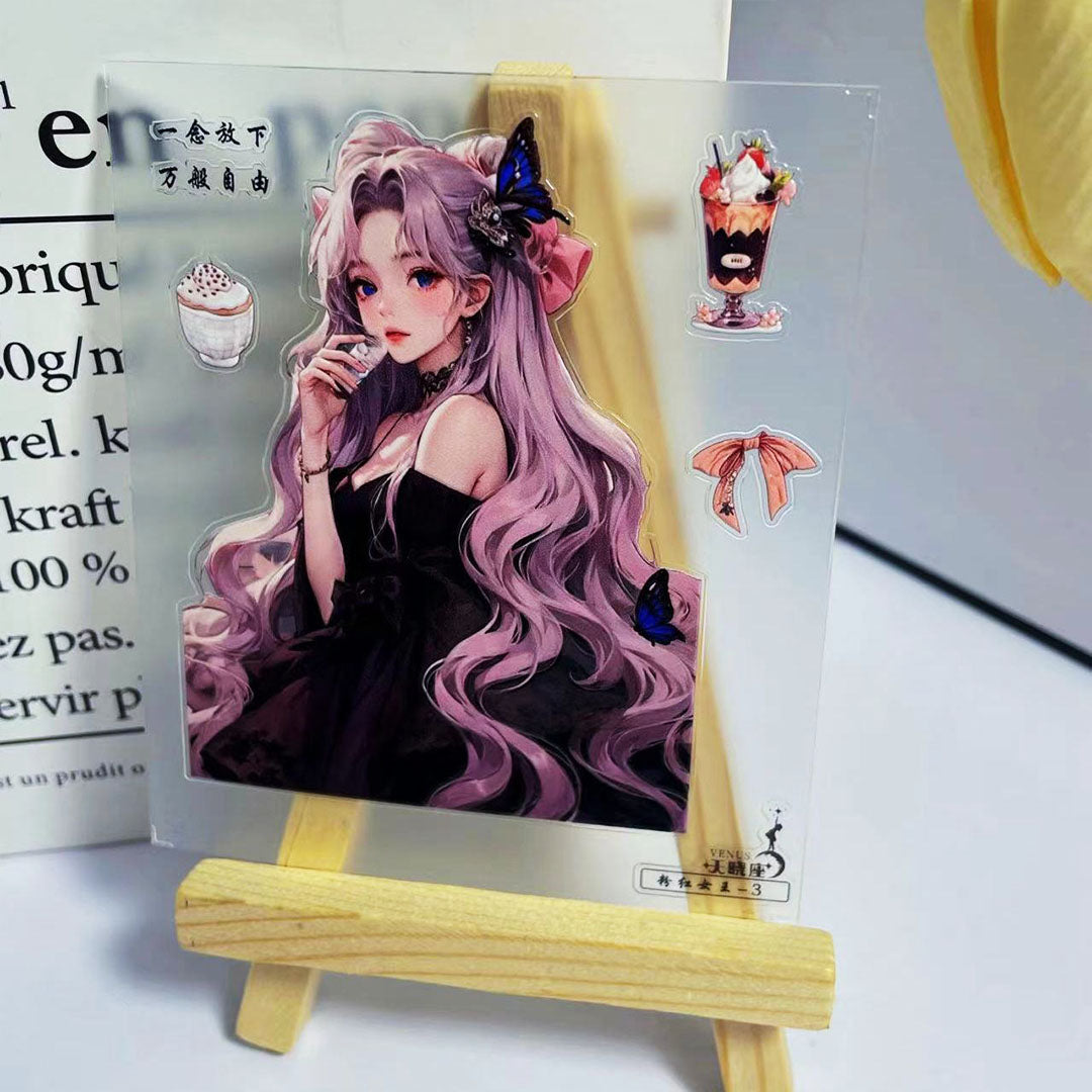 3D stickers set- Pink queen (C516)