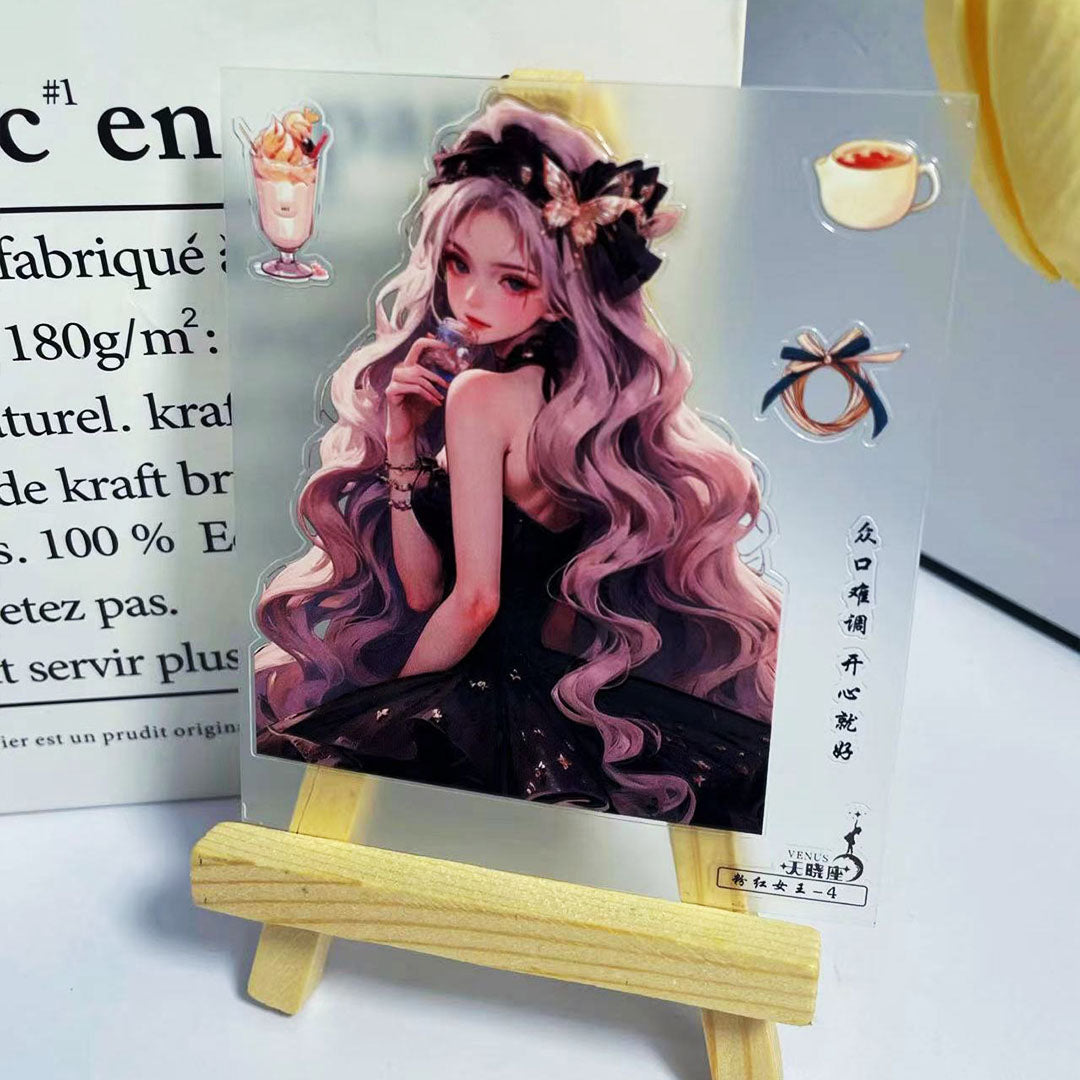 3D stickers set- Pink queen (C516)