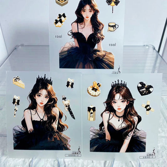 3D stickers set - princess dairy (C517)