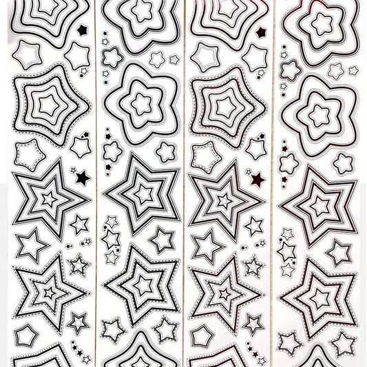 Pre-cut Starts washi tapes (B515)