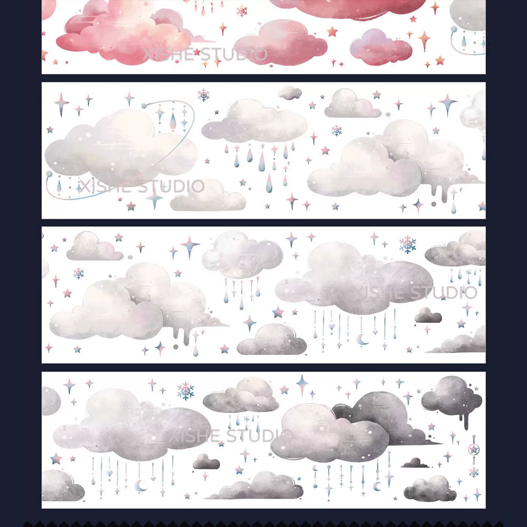 Pre-cut Cute cloud PET tapes (B523)