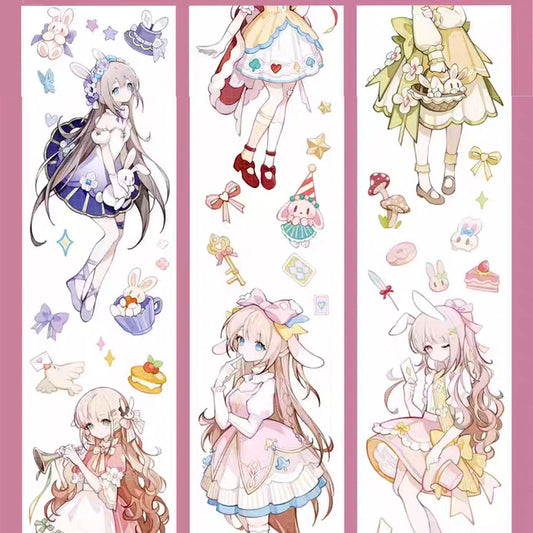 Girls & rabbits PET tape (C524)