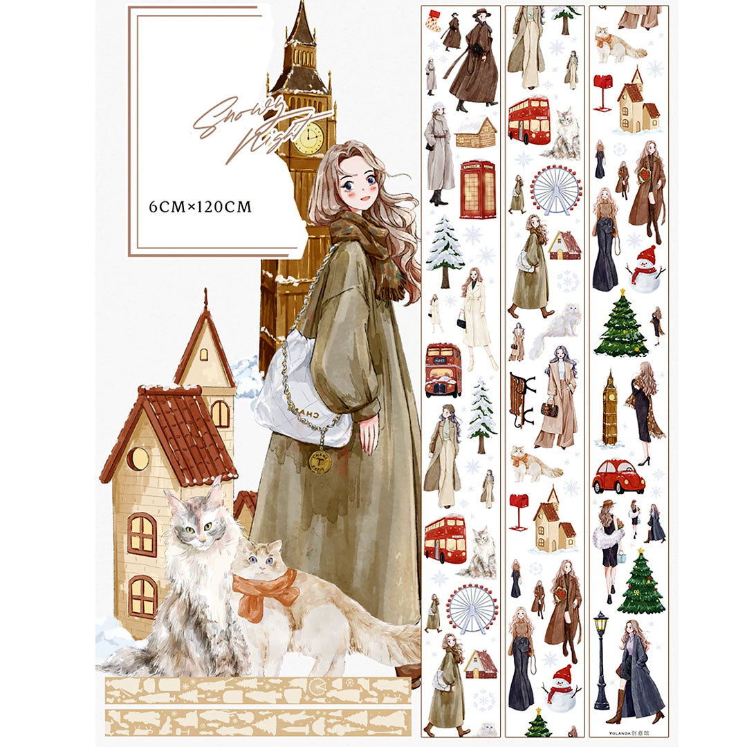 Snowy night Matte tape (C536)