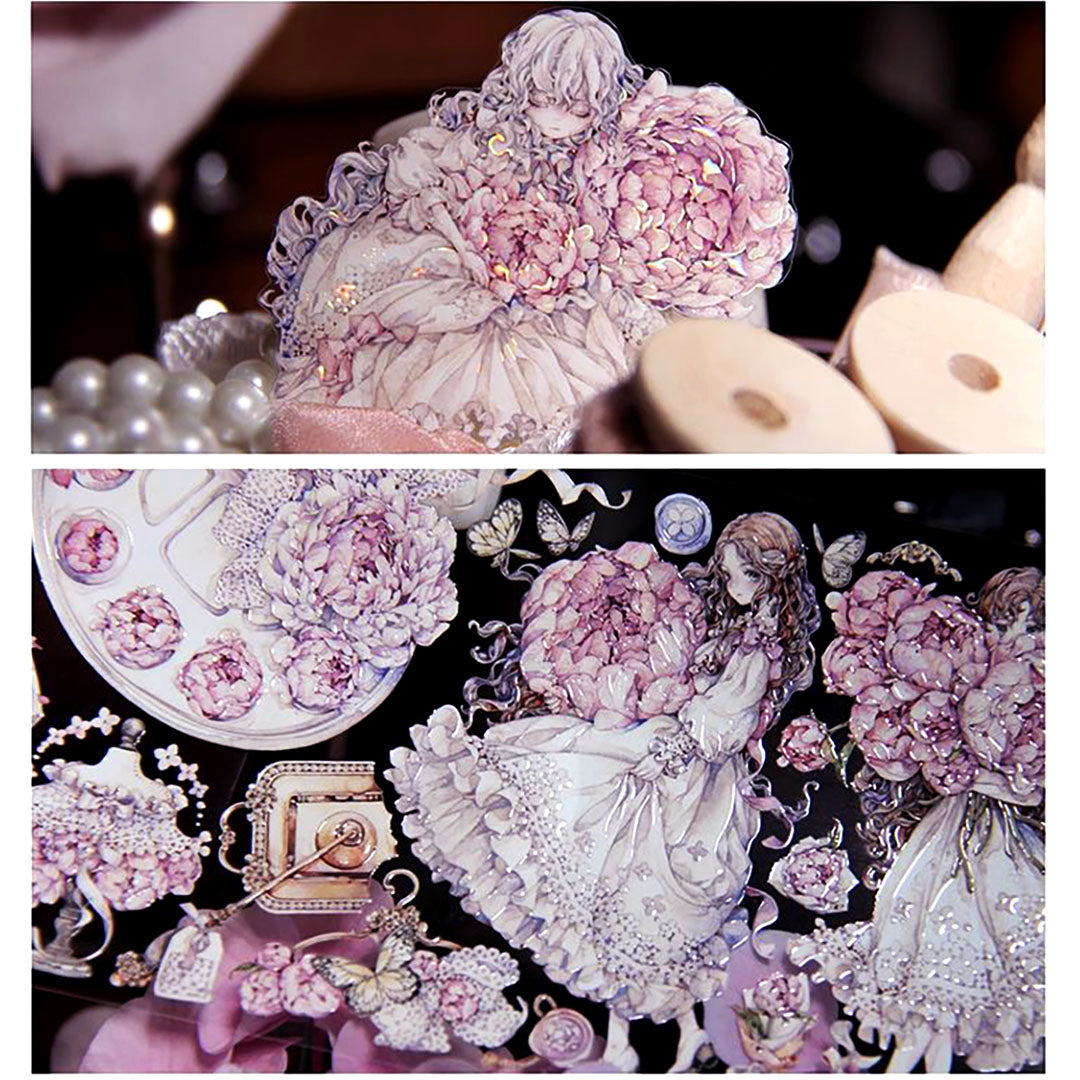 Peony & Girl PET tape (C537)