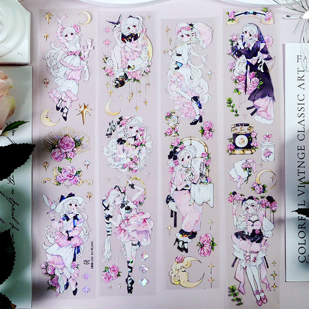 Rose under the Moon PET tape (C539)