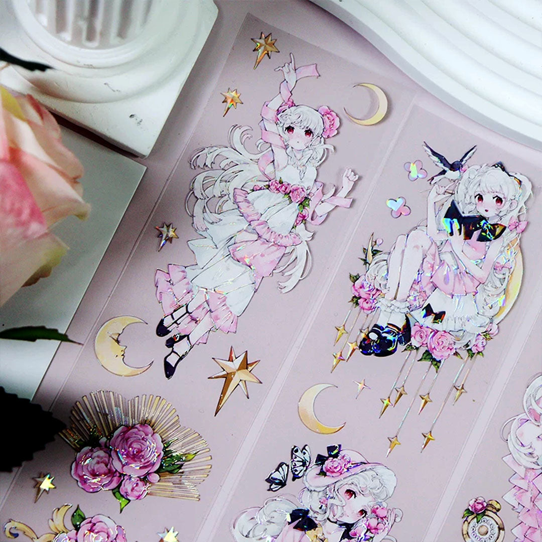 Rose under the Moon PET tape (C539)
