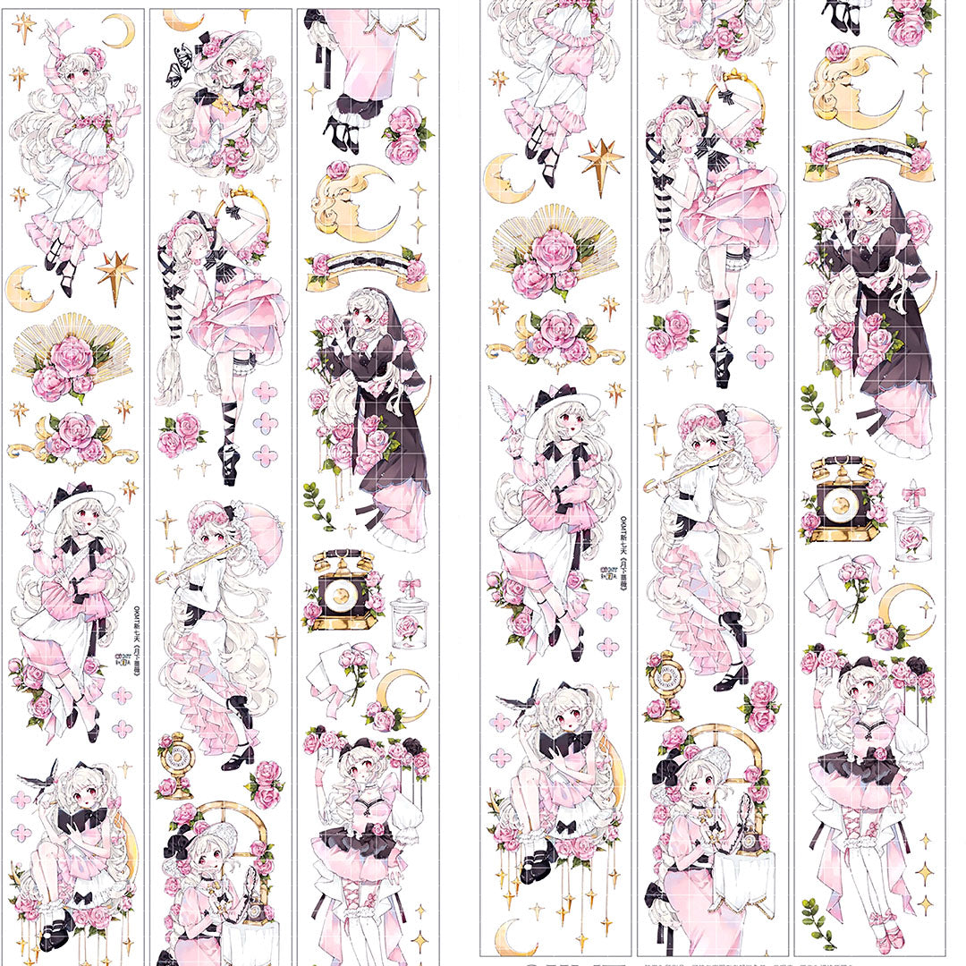 Rose under the Moon PET tape (C539)