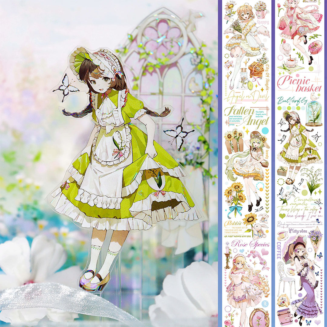 "The Elf of Flowers" Luxury Anime Character PET Tape (C561)