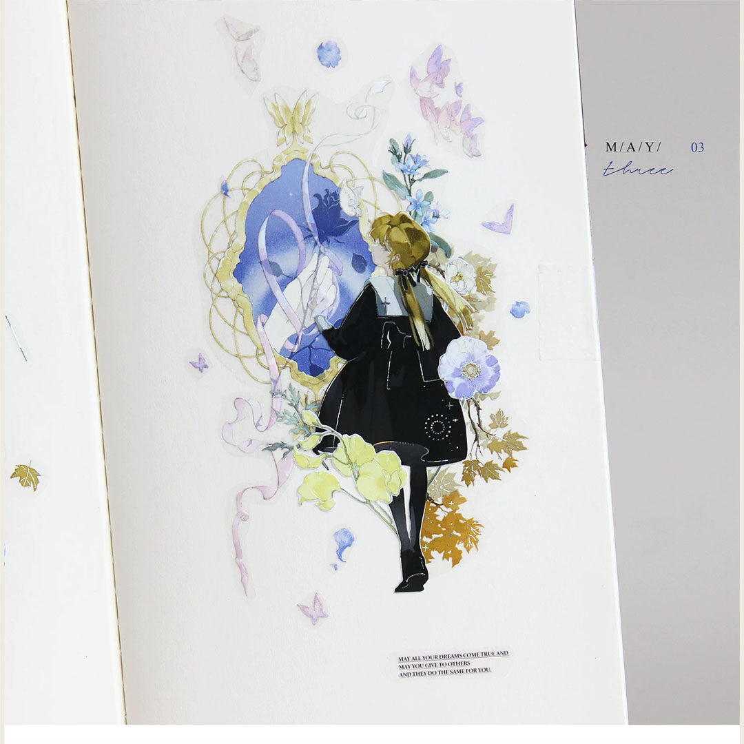 "Wutong Rain" Luxury Anime Character PET Tape (C562)
