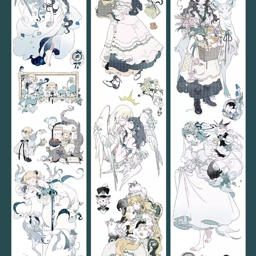 "Traces of Moonlight" Luxury Anime Character PET Tape (C569)