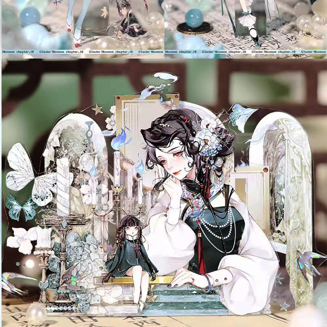 "Blue lady" Luxury Anime Character PET Tape (C570)