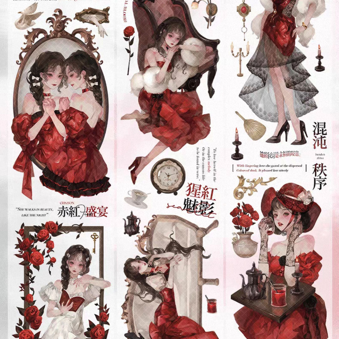 "Red Velvet" Luxury Anime Character PET Tape (C571)