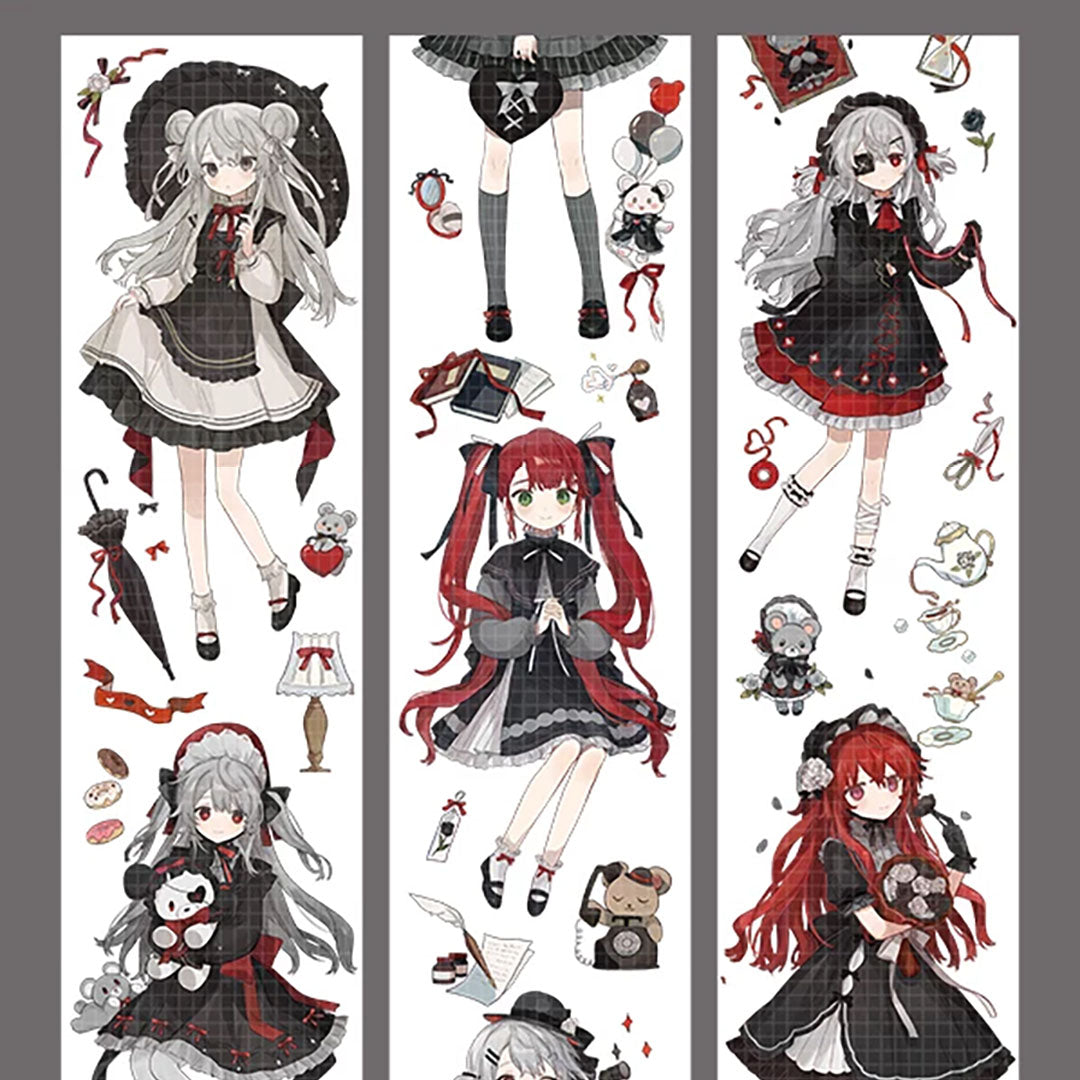 "chocolate Girl" Anime Character PET Tape (C587)