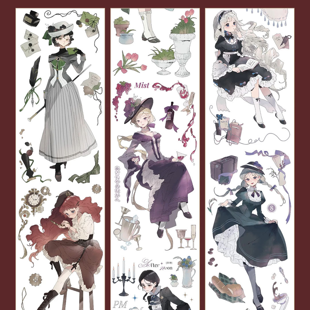 "Morning Mist Manor" Luxury Anime Character PET Tape (C588)