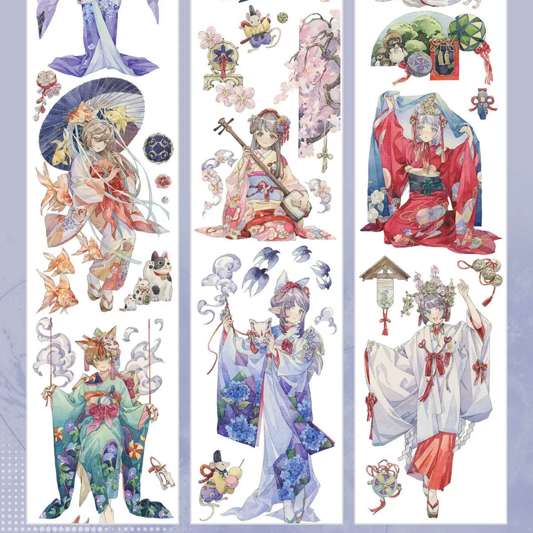 "Fantasy Realm" Luxury Anime Character PET Tape (C590)