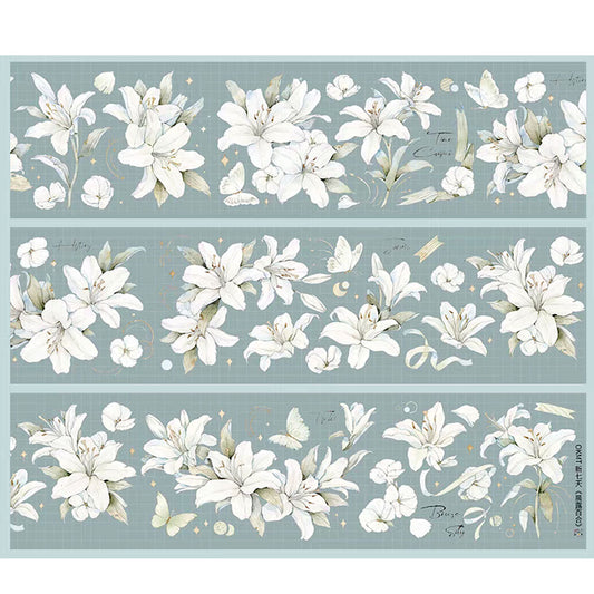 Lilies in the morning PET tape （F527）