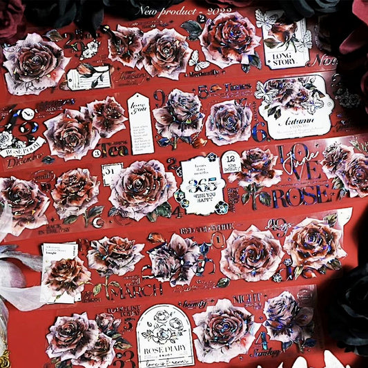 Vintage rouge rose PET tape (F530)