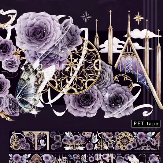 Night rose PET tape (F533)