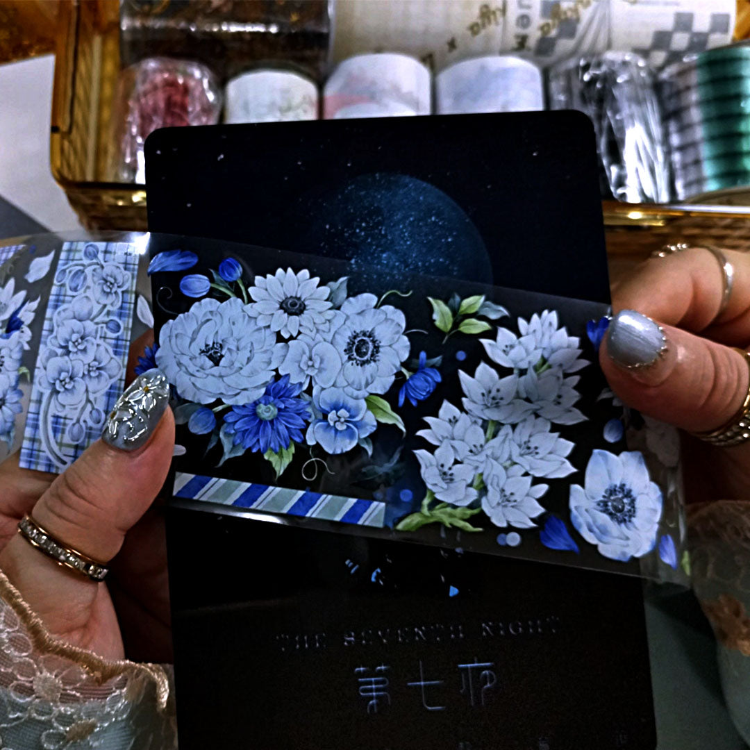 Shiny blue PET tape (F555)