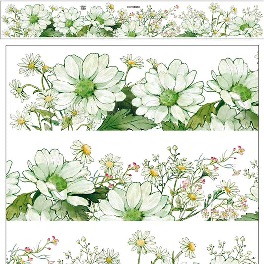 Green daisy PET tape (F556)