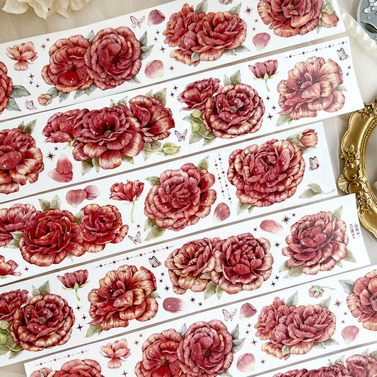 Retro red PET tape (F557)