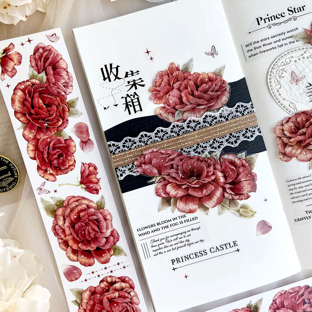 Retro red PET tape (F557)