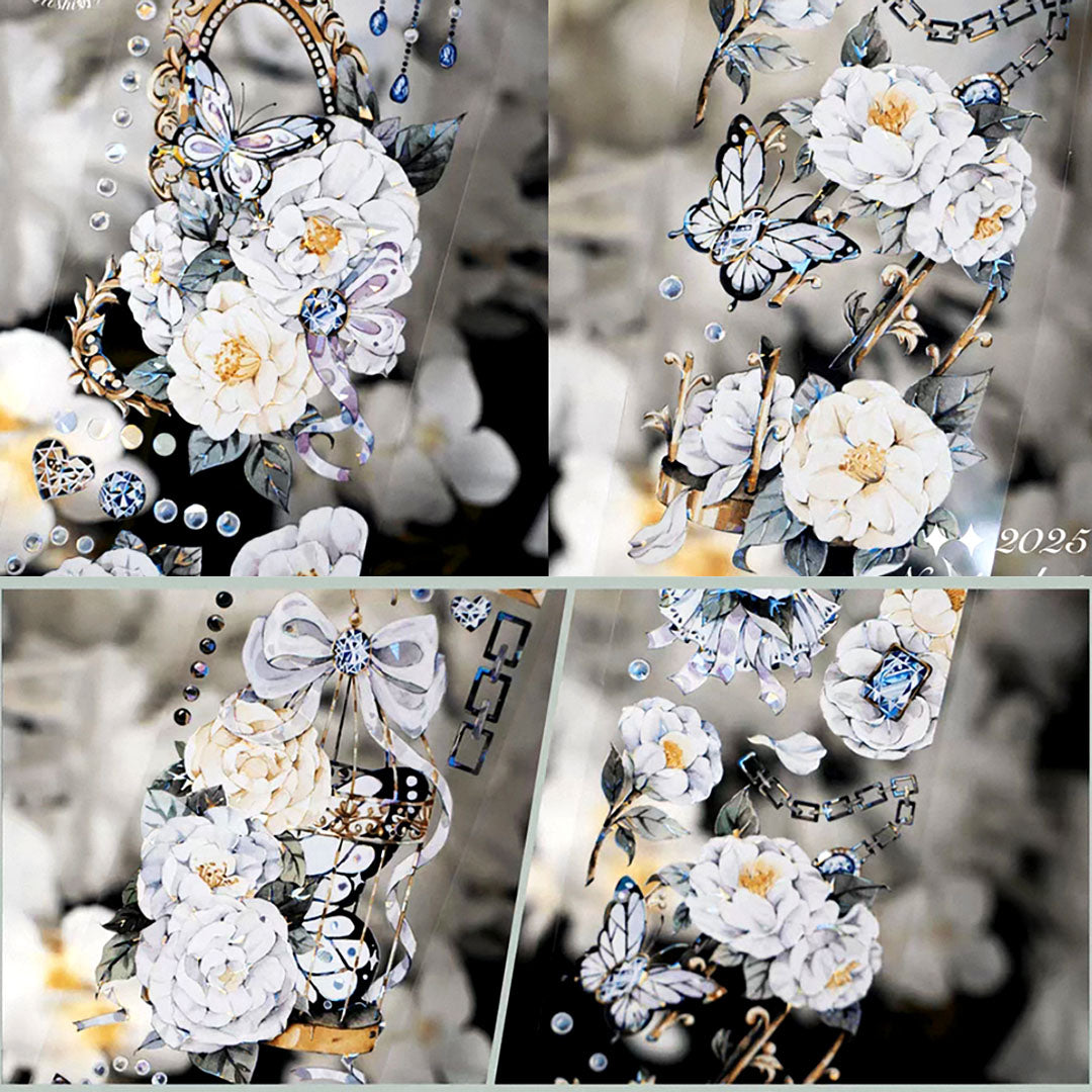 White camellia PET tape (F563)