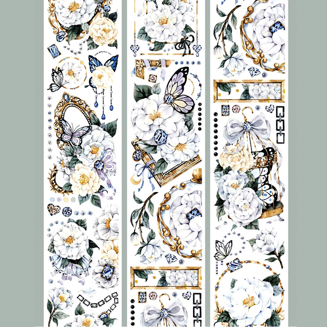 White camellia PET tape (F563)