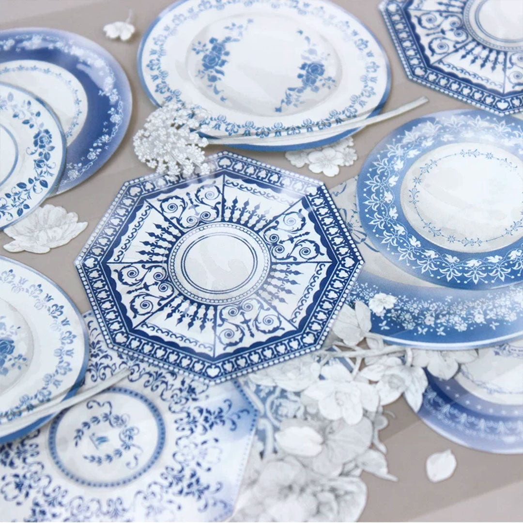 Blue & white porcelain PET tape (F564)