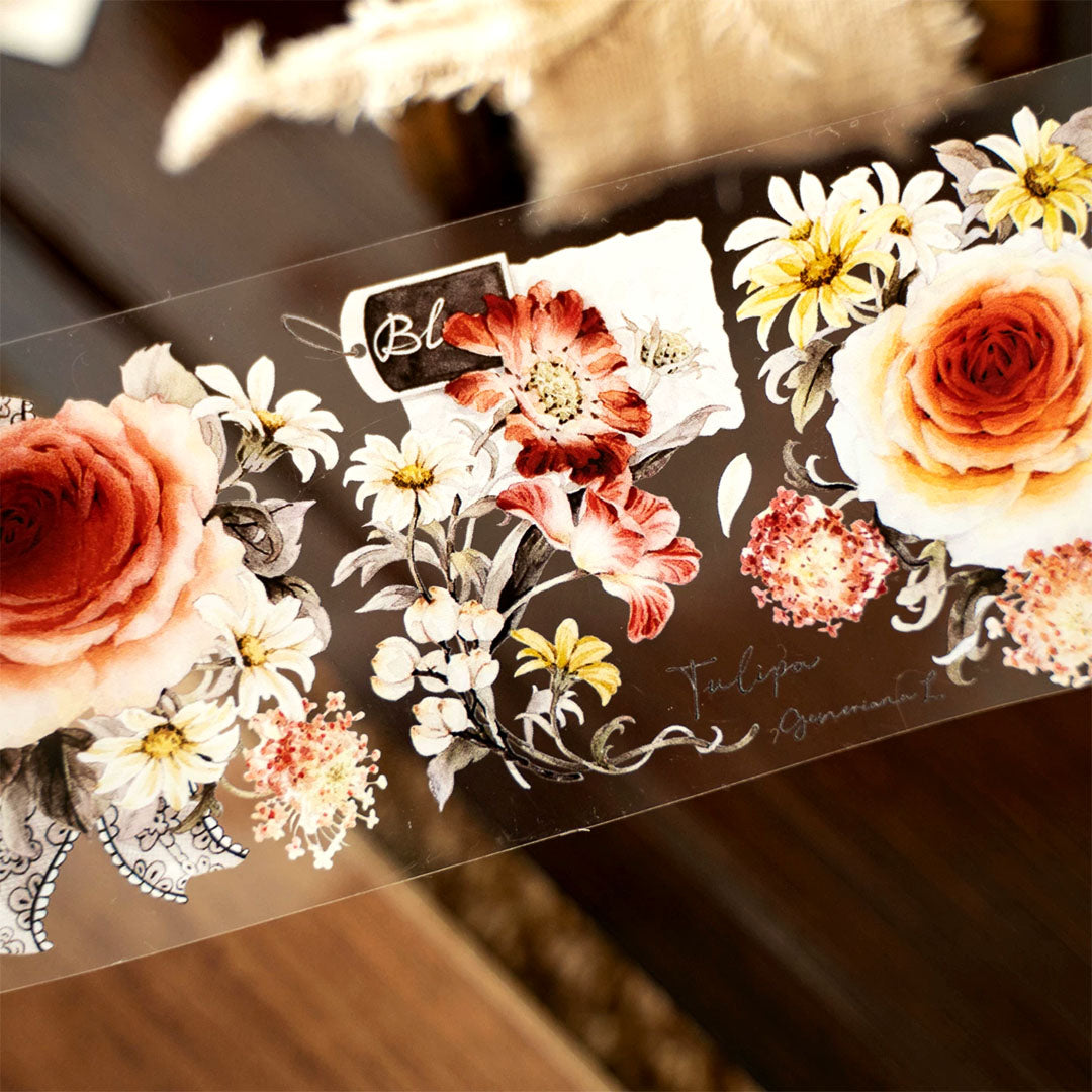 Warm blossoms PET tape (F570)