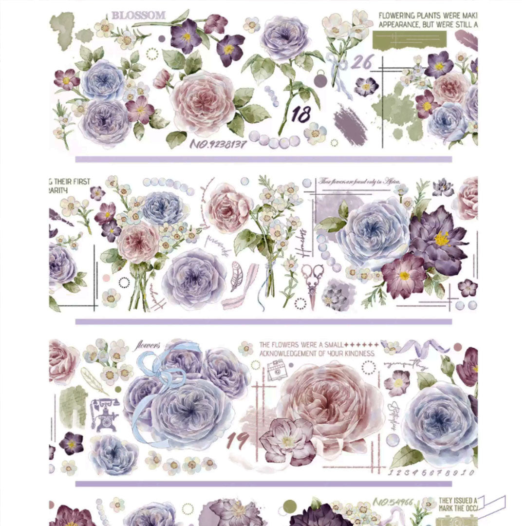 Fresh flowers PET tape (F571)