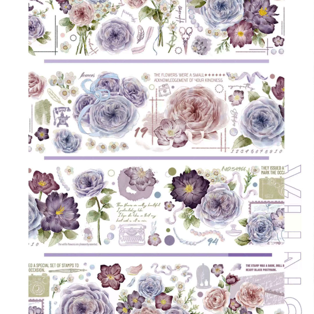 Fresh flowers PET tape (F571)