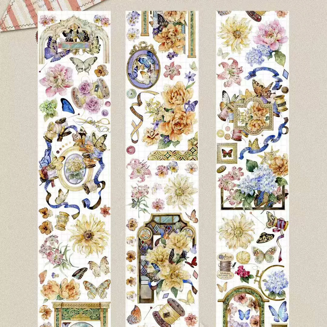 "fontaine bleau" Floral PET Tape (F593)