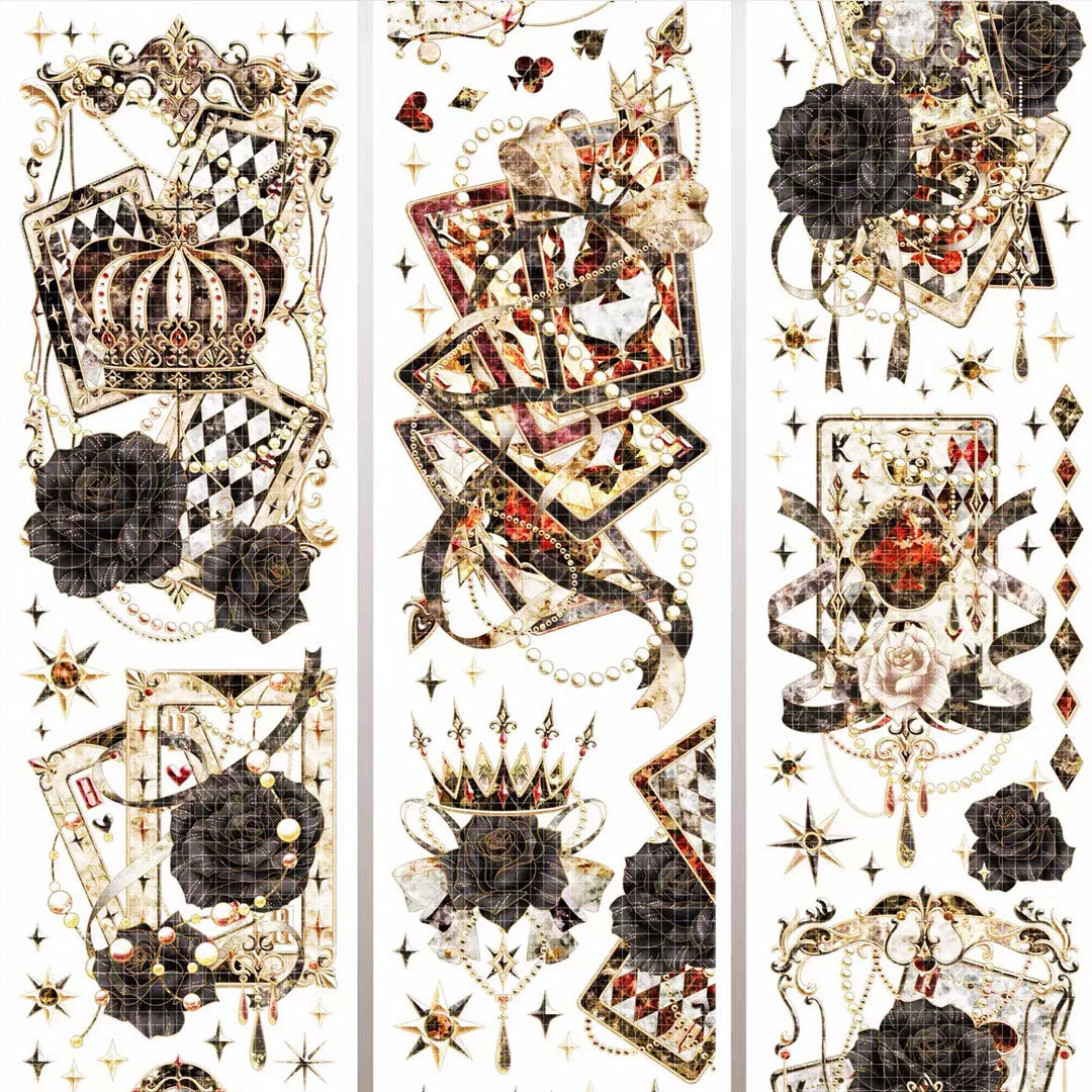 "Golden Time" Floral PET Tape (F597)