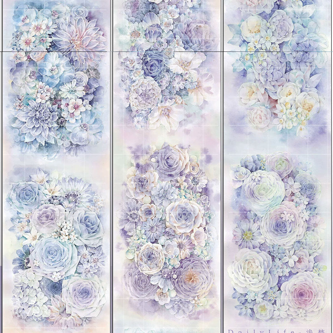 "Shallow dream" Floral PET Tape (F600)