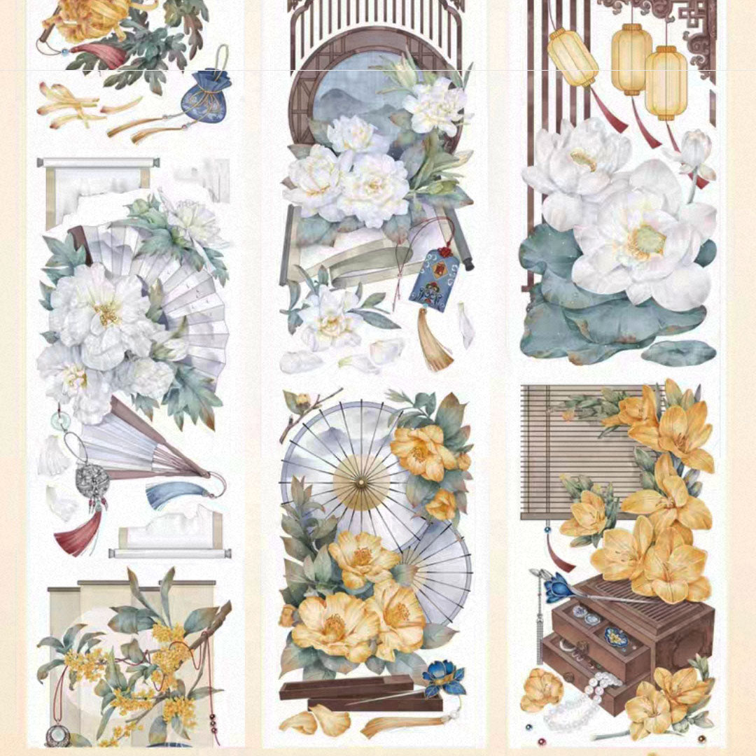 "Floral Windows" Floral PET Tape (F605)