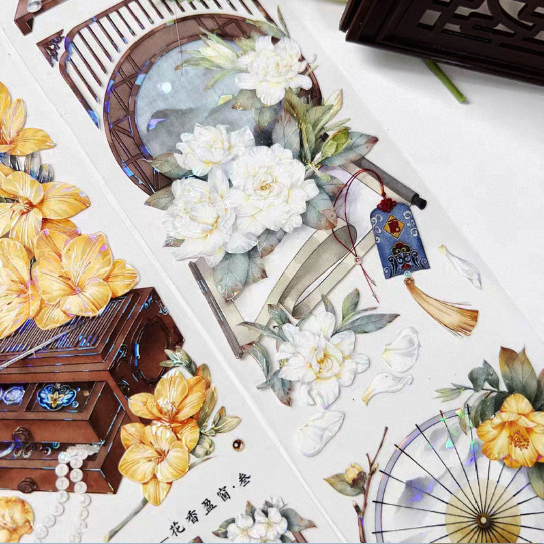"Floral Windows" Floral PET Tape (F605)