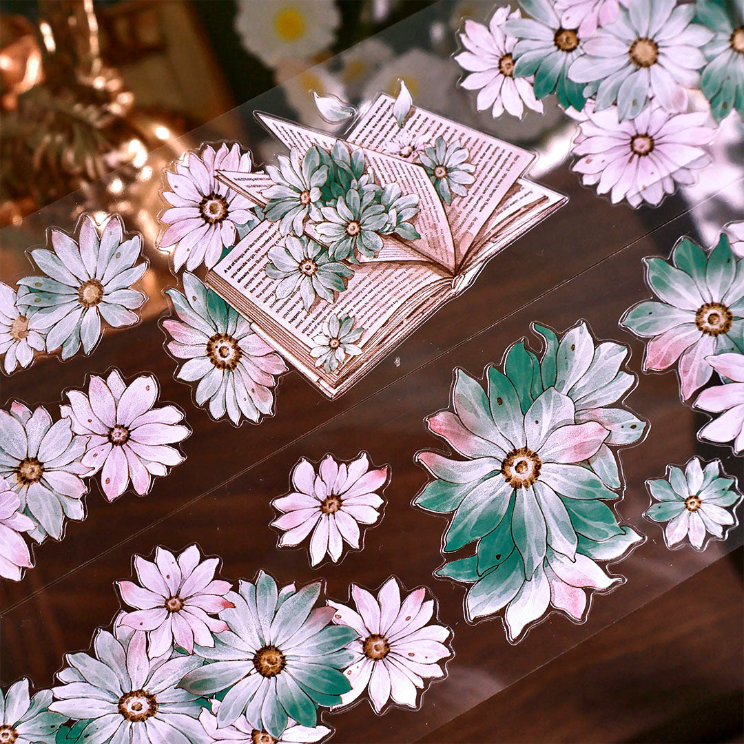 "Wild Chamomile" Pre-cut Floral PET Tape (F612)