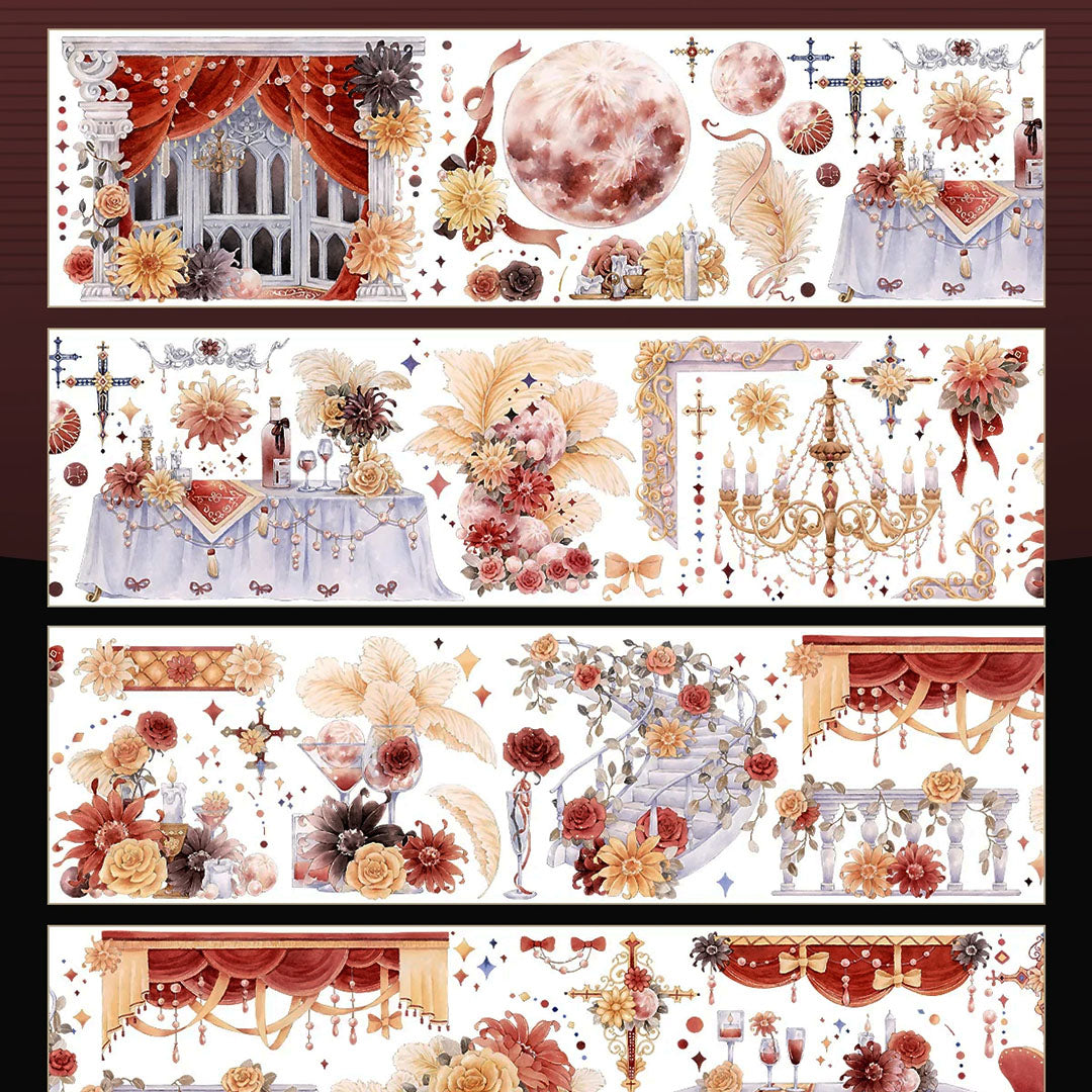 "François`s Dinner" Luxury Floral PET Tape (F616)