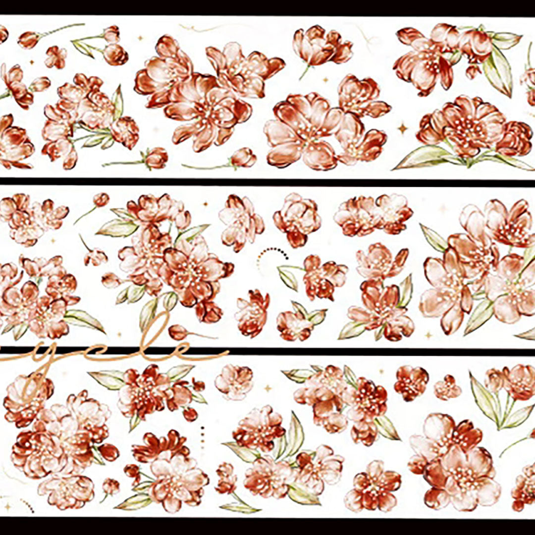 "Begonia" Pre-cut Floral Matte Tape (F627)
