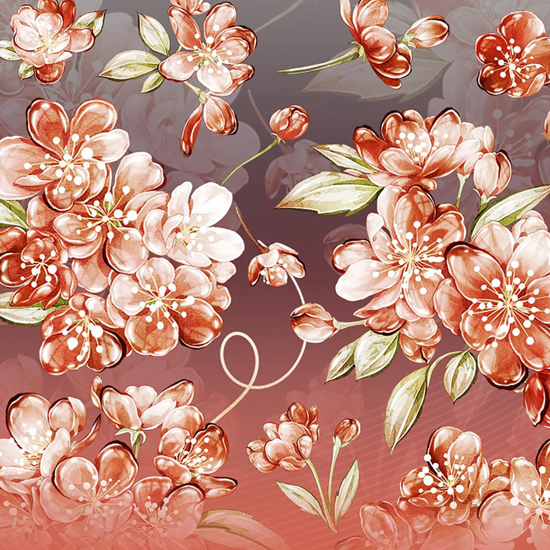 "Begonia" Pre-cut Floral Matte Tape (F627)
