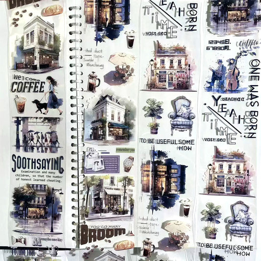 Corner coffee shop PET tape (V521)